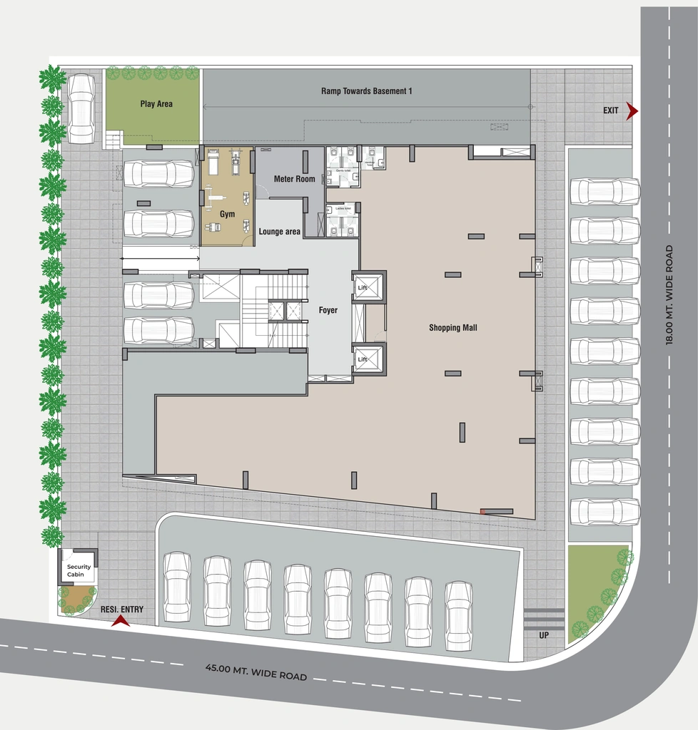 Master Plan of Gamara Exotica in Ghuma, Ahmedabad - Image 413015