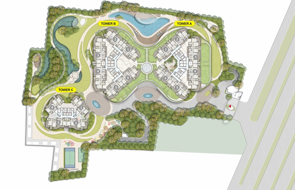 Master Plan of Karyan Trevana Residences in Wave City, Ghaziabad - Image 413075