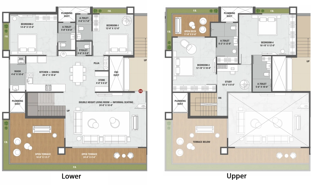 4 BHK Duplex in Shaligram Vanam in Pal Gam, Surat - Image 922503