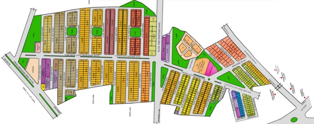 Master Plan of Pushpa Sanskruti Royal City in Rau, Indore - Image 413116