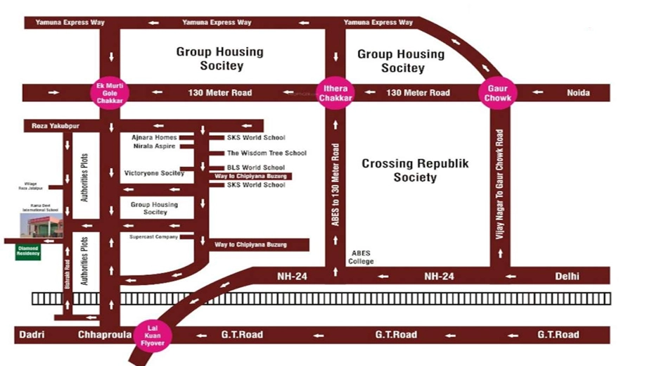 Location of Shanti Diamond Residency - Image 413131