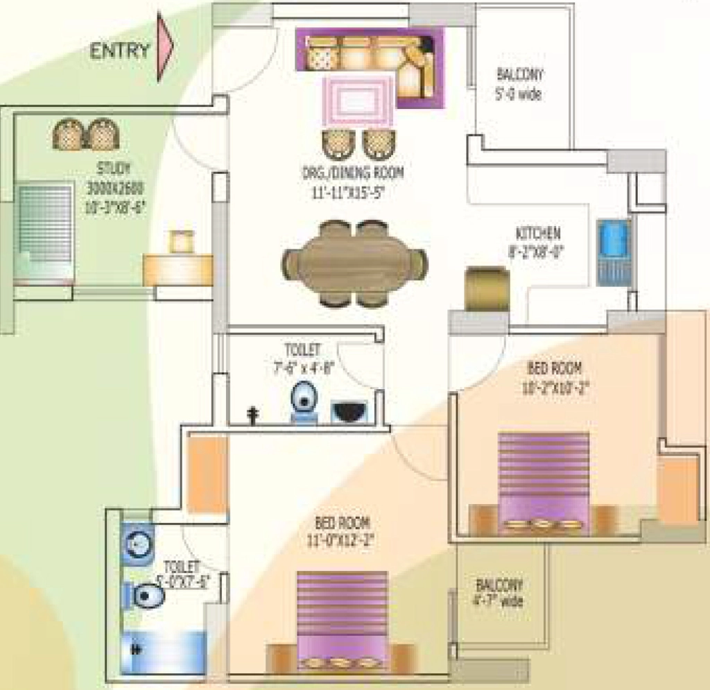 2 BHK Flat in Today Kings Park in Omega 1, Greater Noida - Image 922541