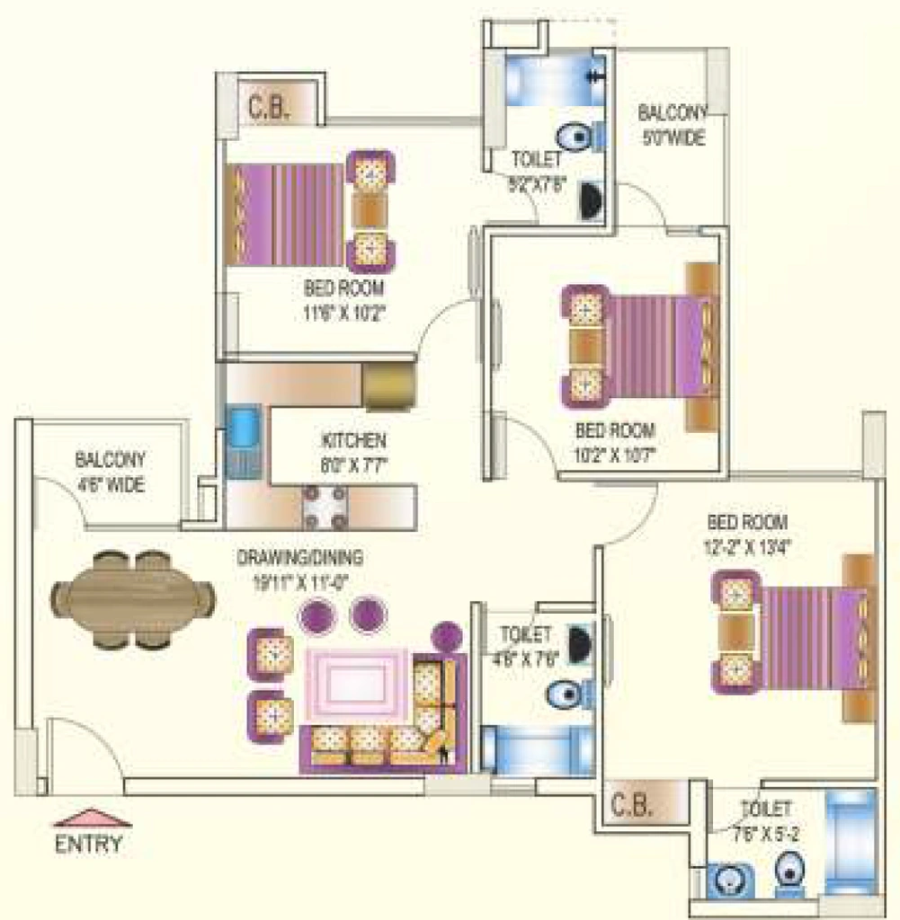 3 BHK Flat in Today Kings Park in Omega 1, Greater Noida - Image 922544