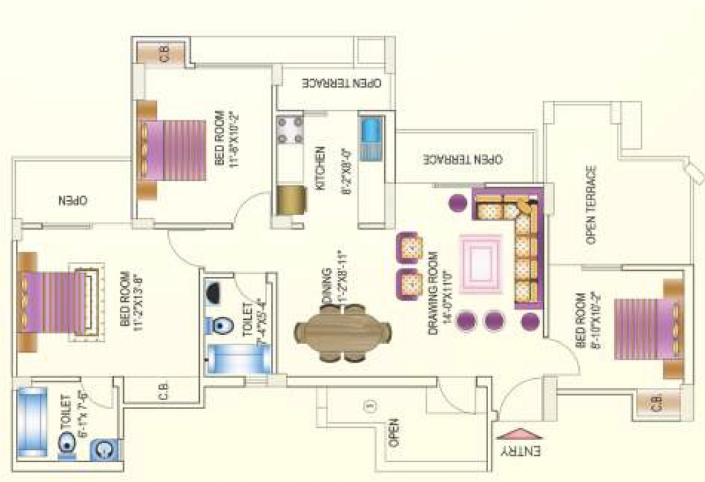 3 BHK Flat in Today Kings Park in Omega 1, Greater Noida - Image 922546