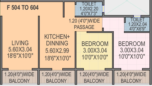 2 BHK Flat in Krrish Vraj Landmark 1B in Panchavati, Nashik - Image 922561