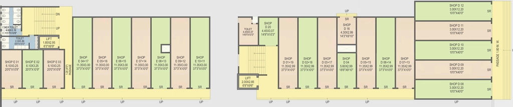 Floor Plan of Commercial Vraj Landmark 1B in Panchavati, Nashik - Image 413234