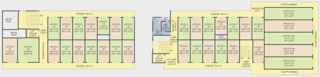 Floor Plan of Commercial Vraj Landmark 1B in Panchavati, Nashik - Image 413235