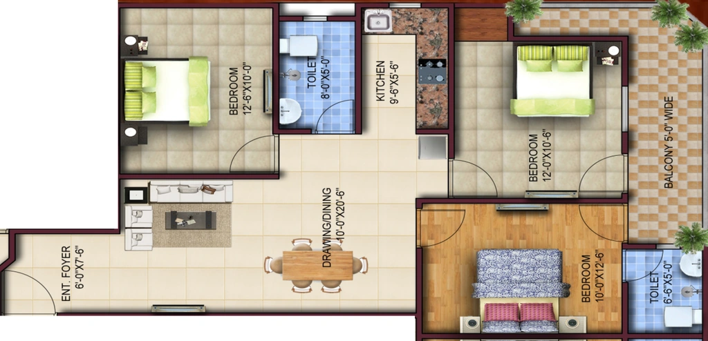 3 BHK Flat in Vihaan Grandeur in Sector 1, Greater Noida - Image 922577