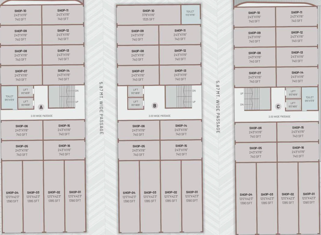 Floor Plan of Krrish Vraj Capital in Pathardi Phata, Nashik - Image 413254