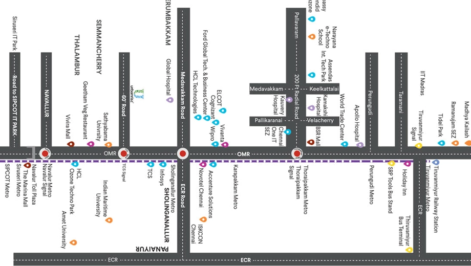 Location of Urbanrise Whispers of Sky - Image 413269
