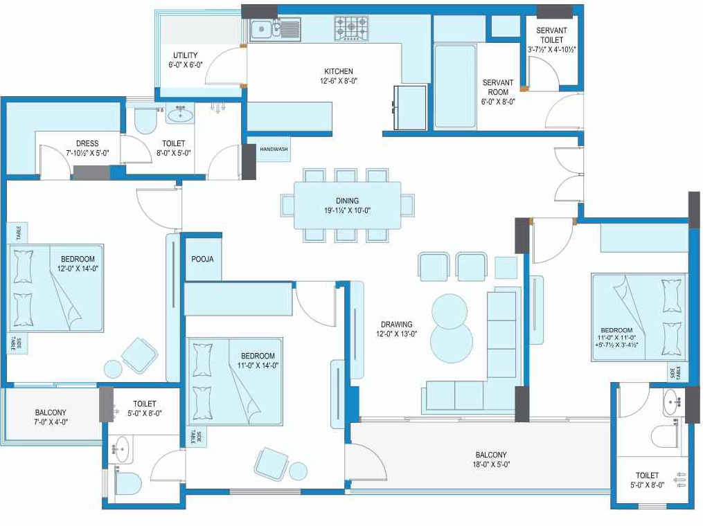 3.5 BHK Flat in Ashapurna Neopolis in Mahapura, Jaipur - Image 922590