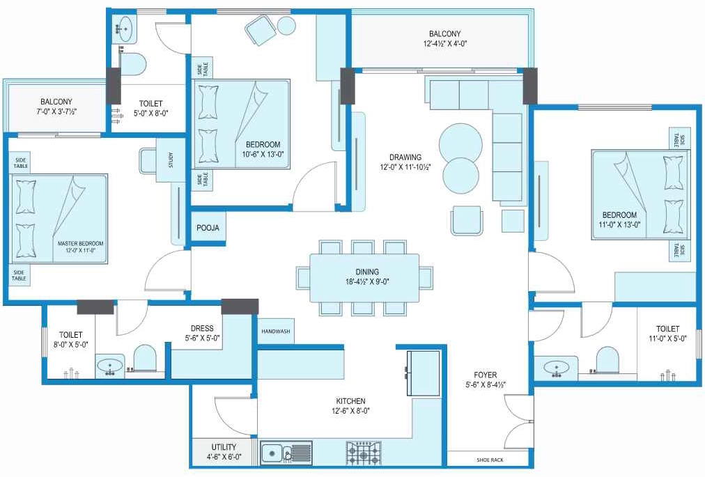 3 BHK Flat in Ashapurna Neopolis in Mahapura, Jaipur - Image 922589