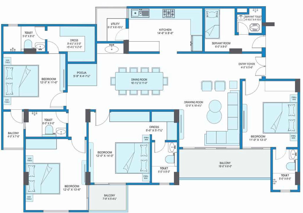 4 BHK Flat in Ashapurna Neopolis in Mahapura, Jaipur - Image 922591