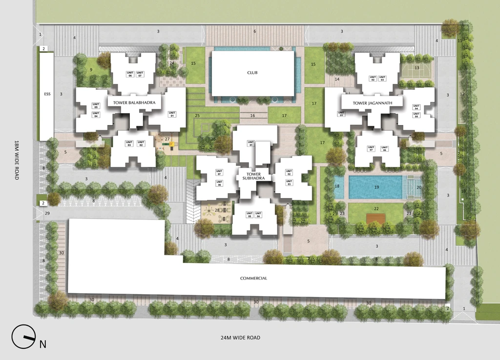 Master Plan of AU Cosmos Corner in Siddhartha Vihar, Ghaziabad - Image 413320