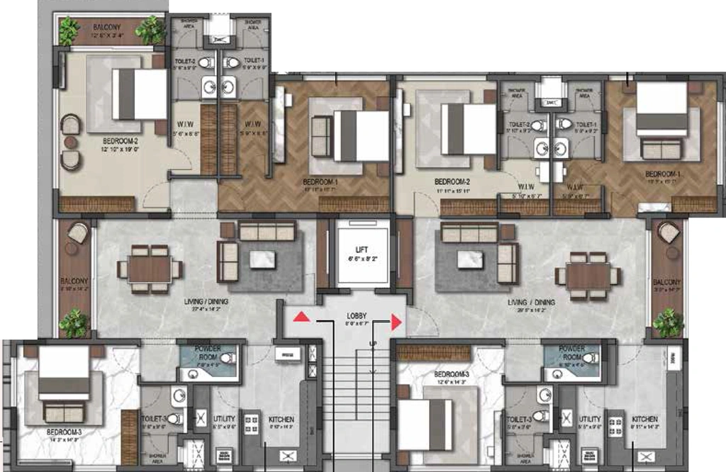 Floor Plan of BBCL Anugraha in Mylapore, Chennai - Image 413309