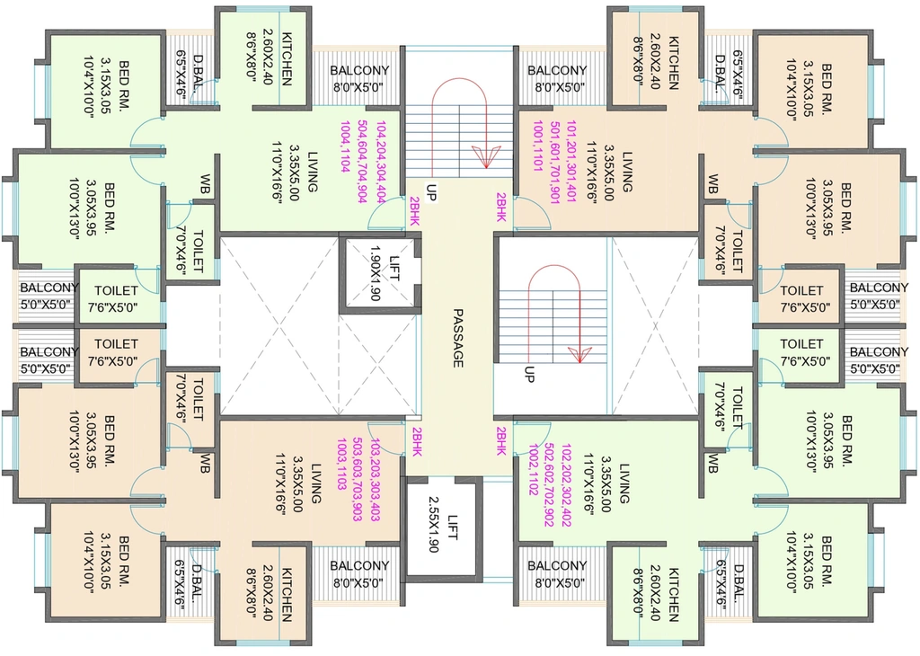 Floor Plan of Sacho Sai Mehar in Punawale, Pune - Image 413328