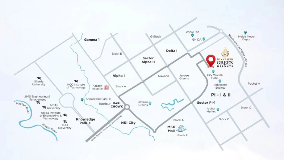 Location of Divyansh Green Heights - Image 413339