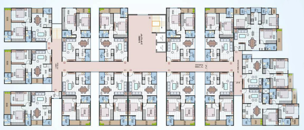 Floor Plan of Nirvana Skydeck in Magarkheda, Indore - Image 413357