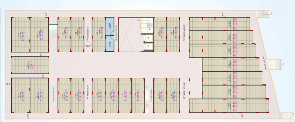 Floor Plan of Commercial Nirvana Skydeck in Magarkheda, Indore - Image 413363