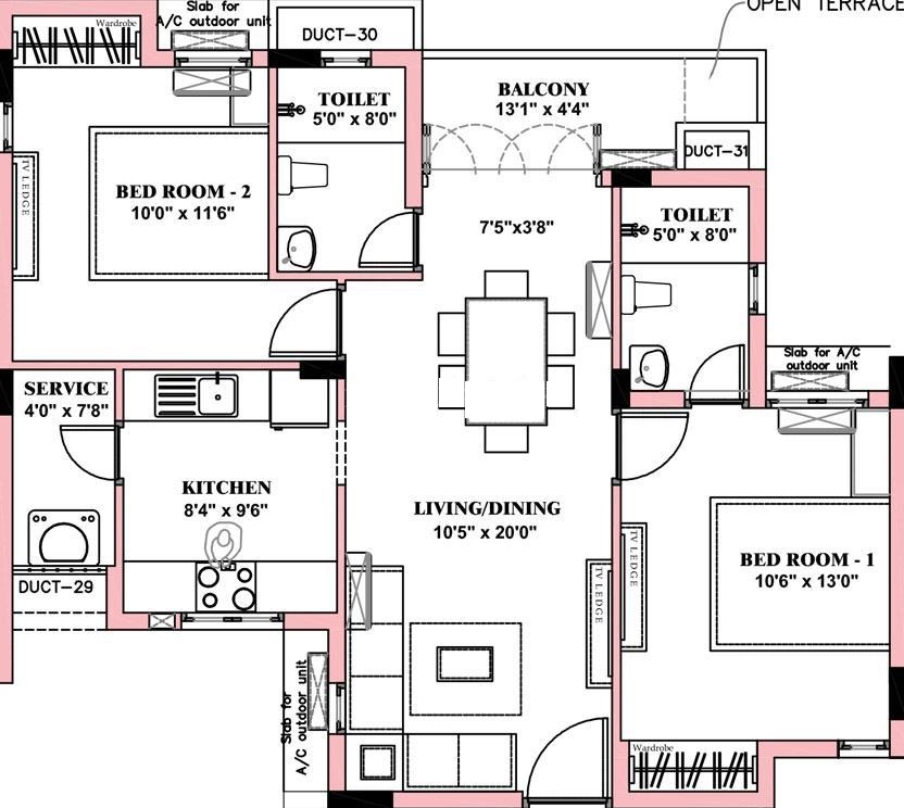2 BHK Flat in BBCL Nakshatra in Perungudi, Chennai - Image 922630