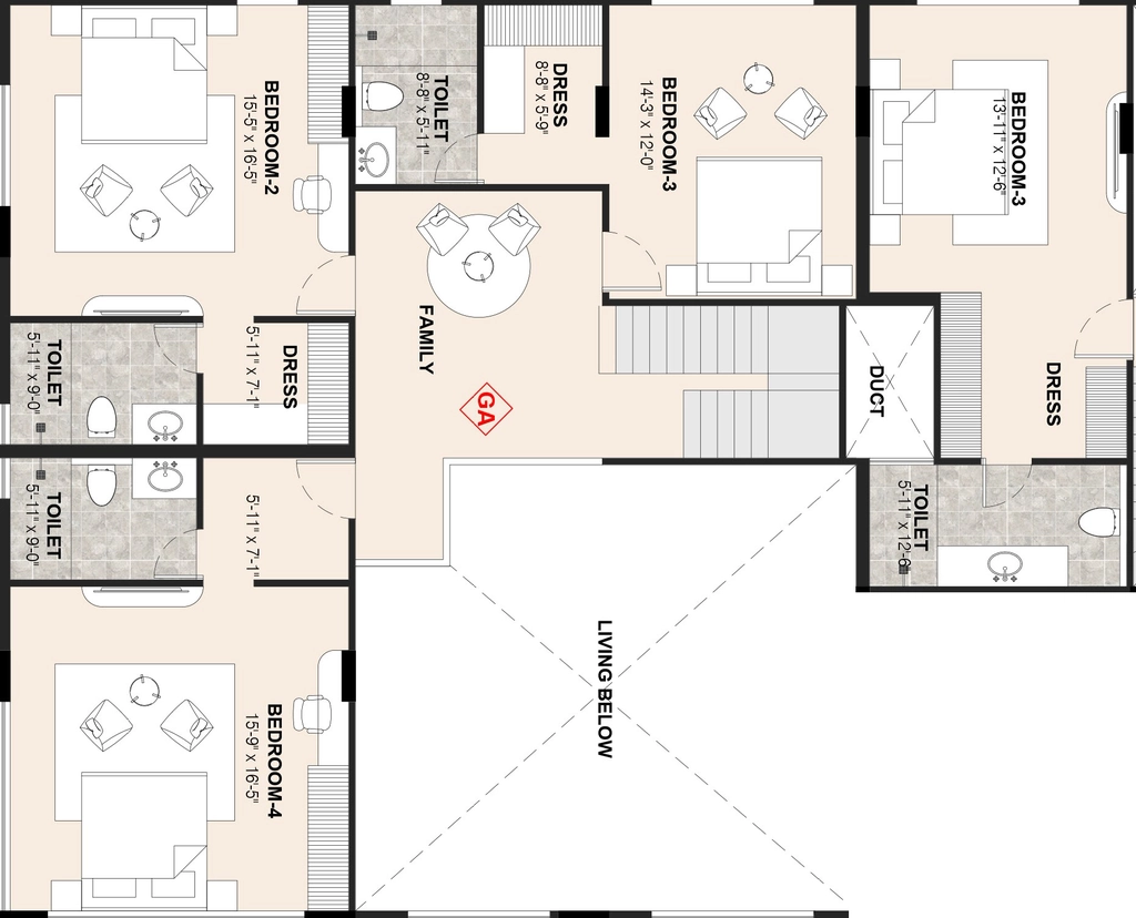 4 BHK Flat in BBCL 99 Chamiers in RA Puram, Chennai - Image 922662
