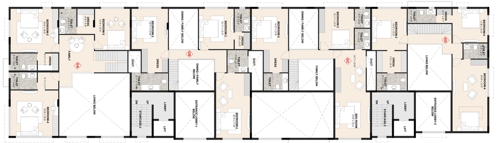 Floor Plan of BBCL 99 Chamiers in RA Puram, Chennai - Image 413431