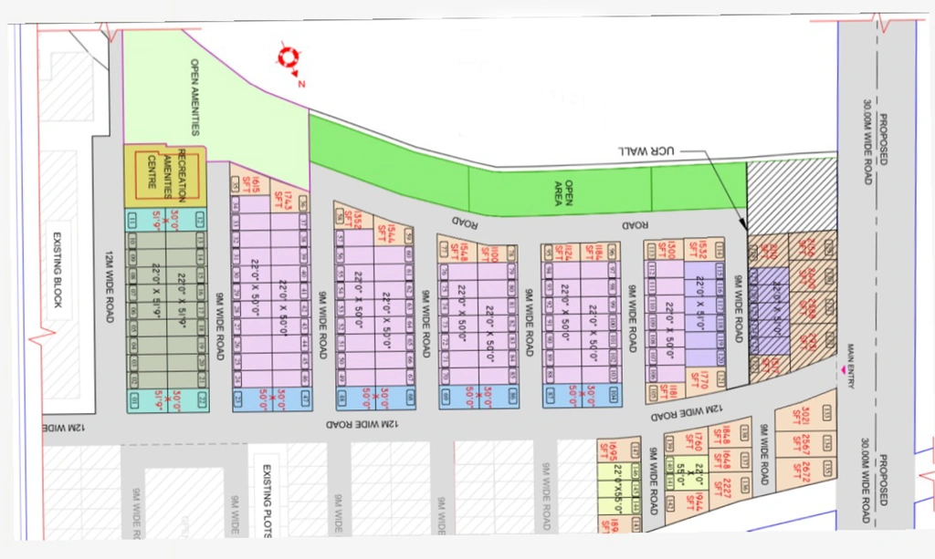 Master Plan of Mirchandani Shalimar Villa Park in Sukhliya, Indore - Image 413437