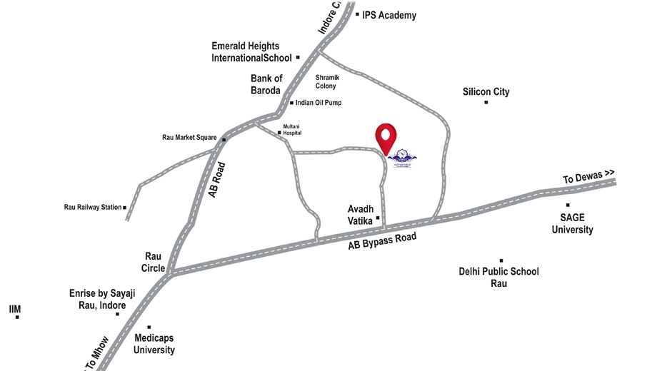 Location of Saransh Satyam Vihar in Rau, Indore - Image 413452