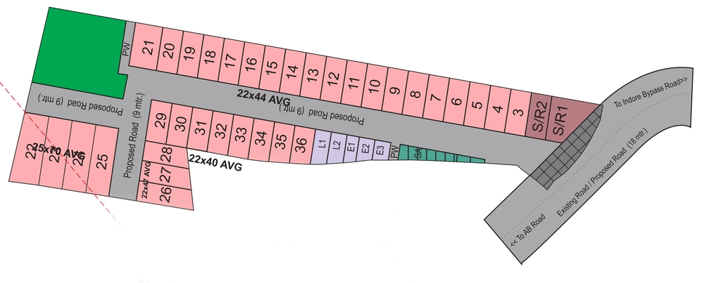 Master Plan of Saransh Satyam Vihar in Rau, Indore - Image 413453