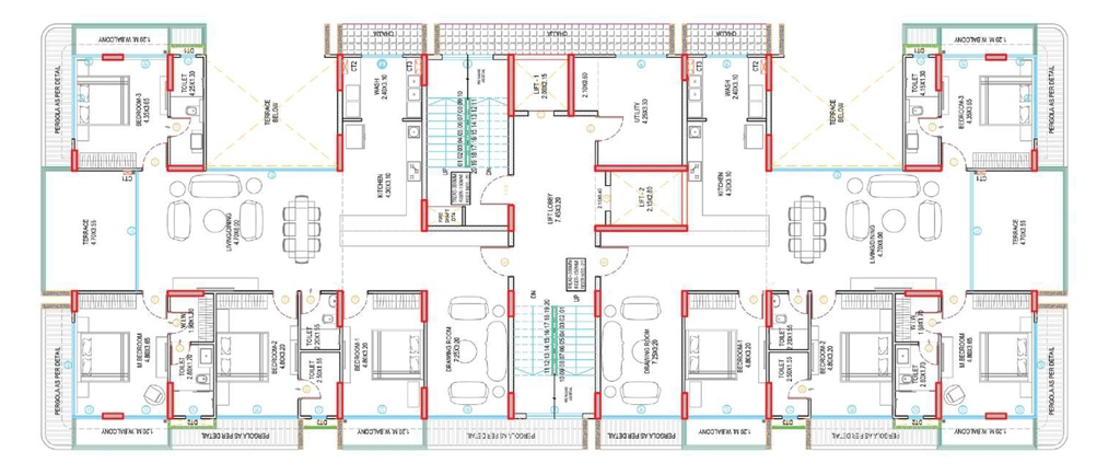 Floor Plan of Micro Mitti Selene in Ujjain Road, Indore - Image 413479