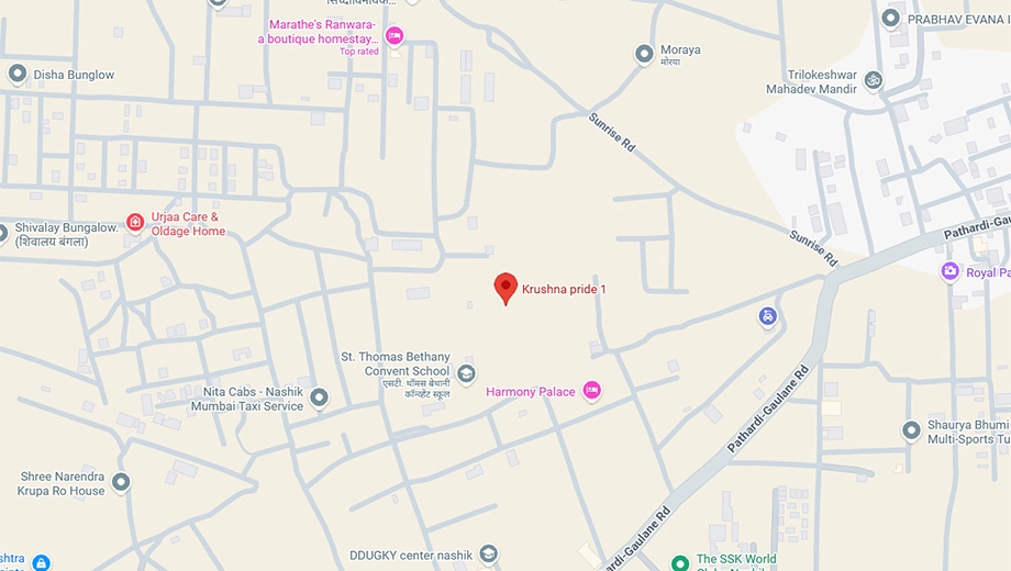 Location of Krushna Pride 1 in Pathardi Phata, Nashik - Image 413488