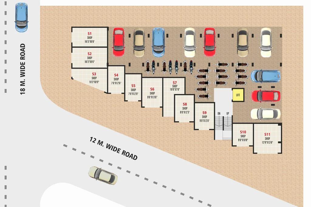 Master Plan of Krushna Pride 1 in Pathardi Phata, Nashik - Image 413490