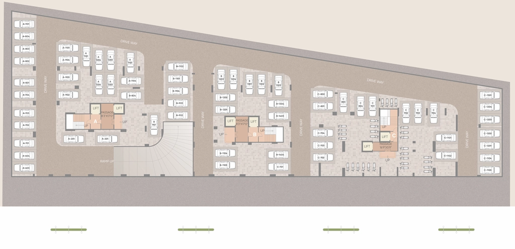 Master Plan of Commercial Vraj Hill View in Pathardi Phata, Nashik - Image 413522