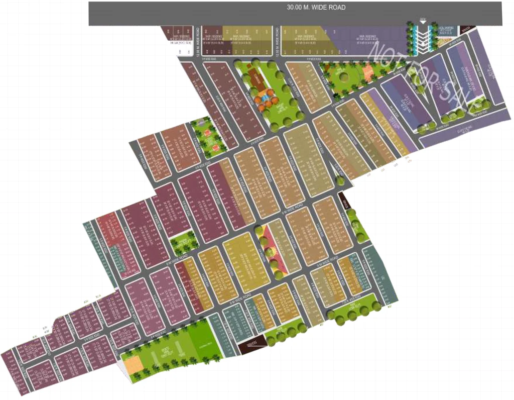 Master Plan of Shubham Arcadia in Ujjain Road, Indore - Image 413537