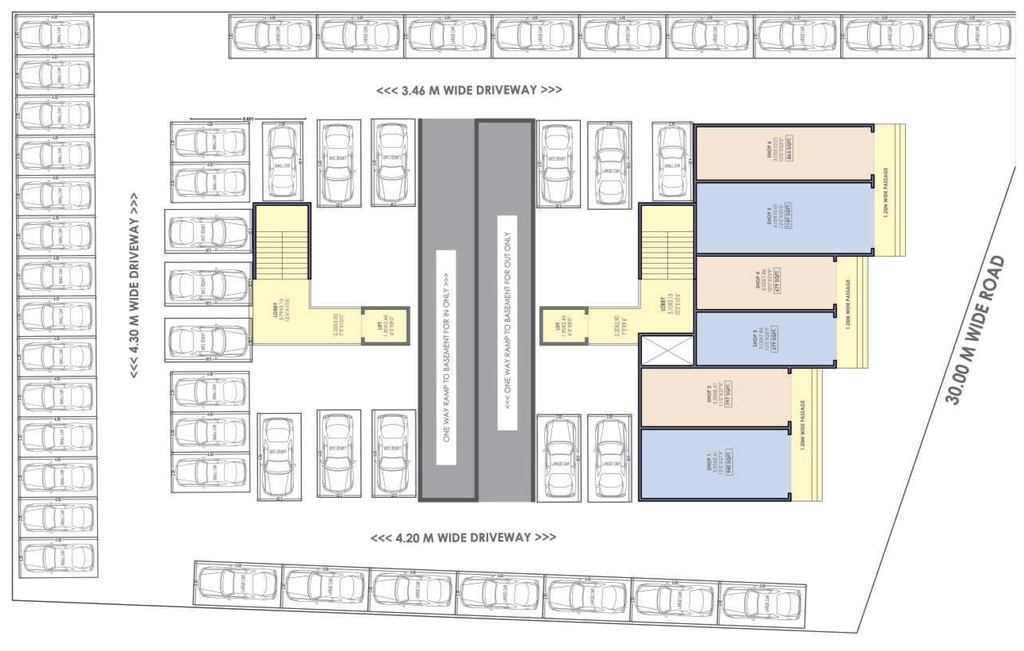 Master Plan of Commercial Vraj Samarth Sky in Pathardi Phata, Nashik - Image 413573