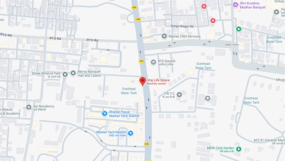 Location of Krrish Vraj Life Space in Makhmalabad, Nashik - Image 413621