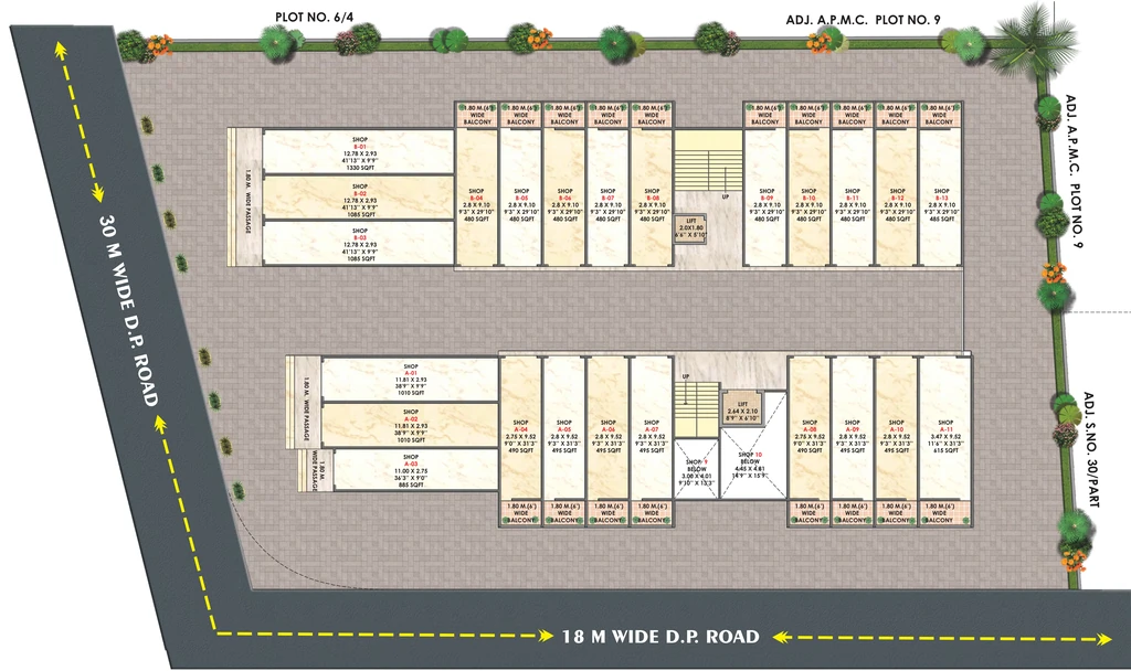 Master Plan of Krrish Vraj Life Space in Makhmalabad, Nashik - Image 413625