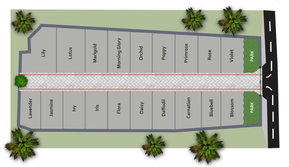 Master Plan of VNCT Oakwood Villas in Thandalam, Chennai - Image 413620