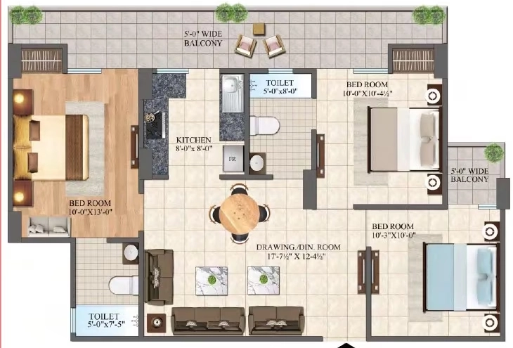 3 BHK Flat in Jai Jagdishpuram Grand Homz in Raj Nagar Extension, Ghaziabad - Image 922753