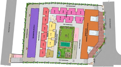 Master Plan of Jai Jagdishpuram Grand Homz in Raj Nagar Extension, Ghaziabad - Image 413640