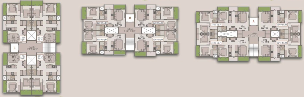 Floor Plan of Krrish Vraj Murli in Pathardi Phata, Nashik - Image 413635