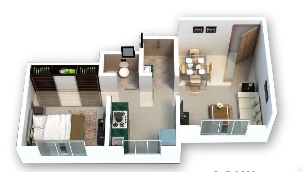 1 BHK Flat in Rajeshwar Dayaram Residency in Dhansar, Palghar - Image 922755