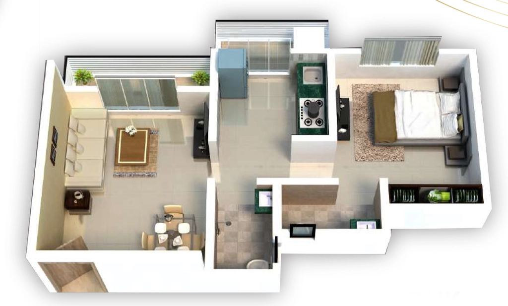 1 BHK Flat in Rajeshwar Dayaram Residency in Dhansar, Palghar - Image 922756