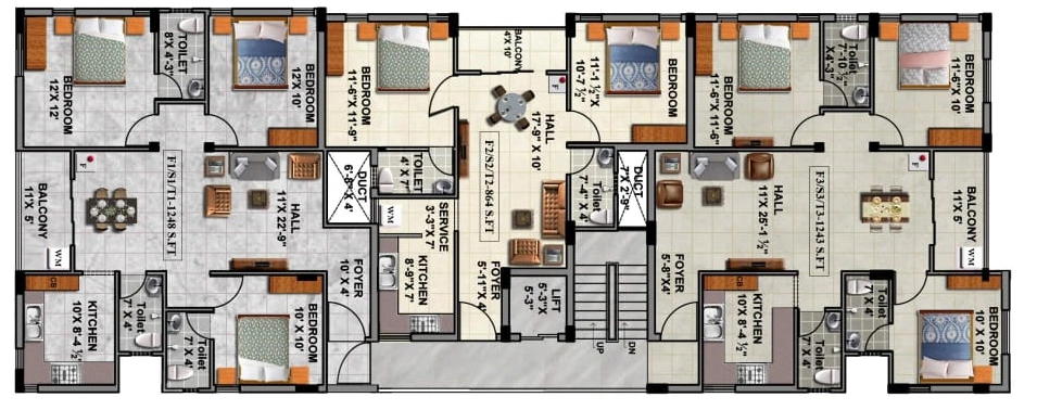 Floor Plan of Signet Crest in Pallavaram, Chennai - Image 413651