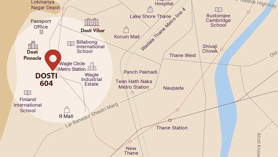 Location of Dosti 604 - Image 413677