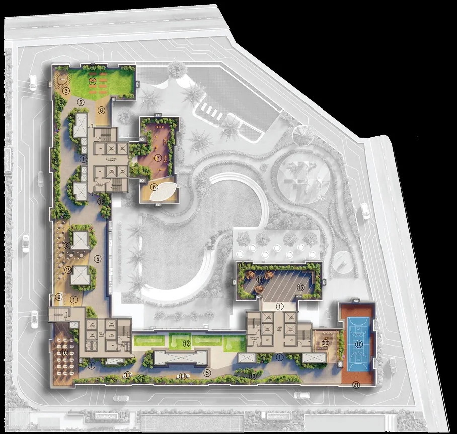 Master Plan of Dosti 604 in Wagle Estate, Thane - Image 413683