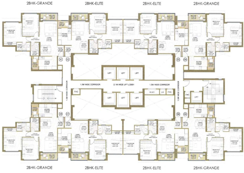 Floor Plan of L&T Crestoria Estate in Panvel, Navi Mumbai - Image 413806