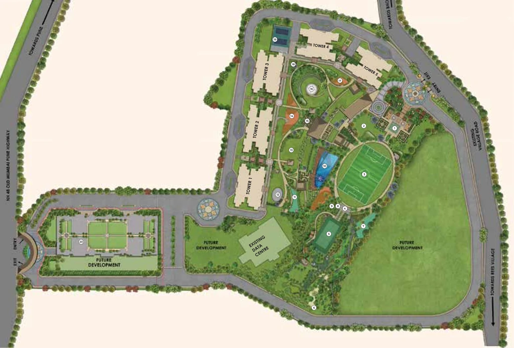 Master Plan of L&T Crestoria Estate in Panvel, Navi Mumbai - Image 413807