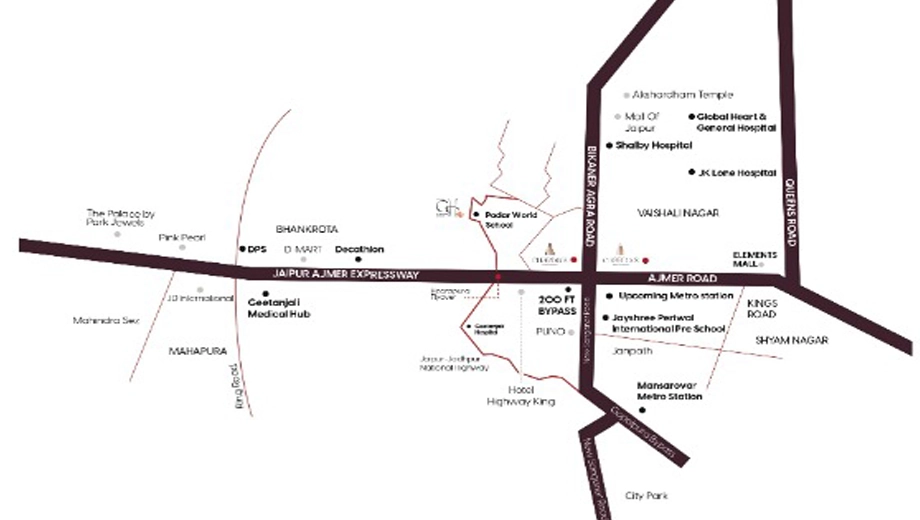 Location of Chordias Gulmohar Heights - Image 413700