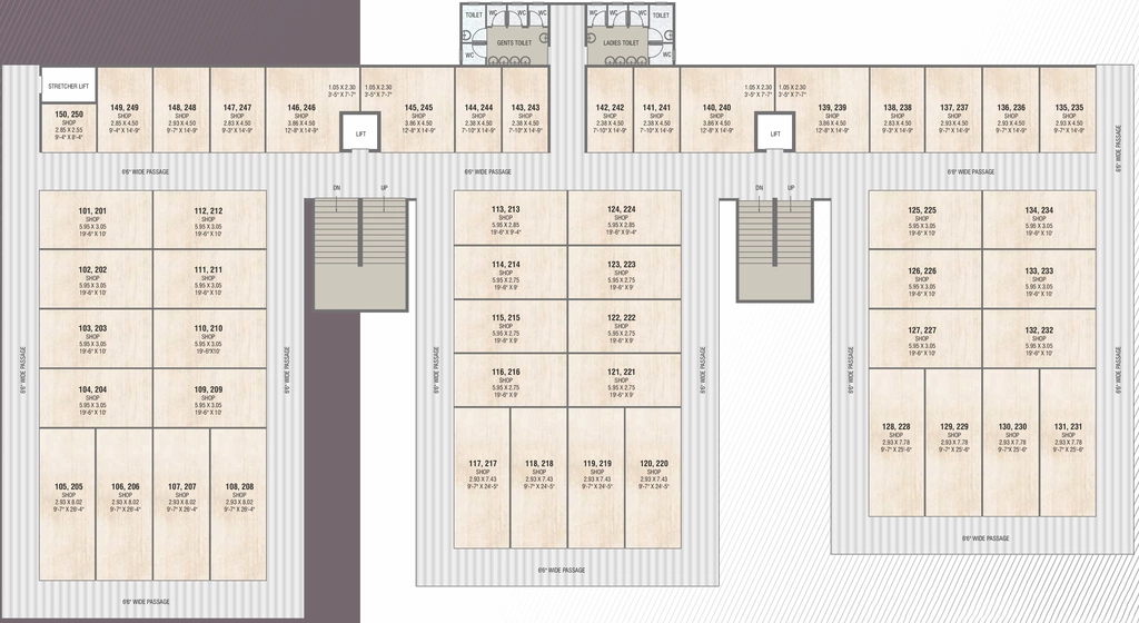 Floor Plan of Nysa Business Center in Makhmalabad, Nashik - Image 413824